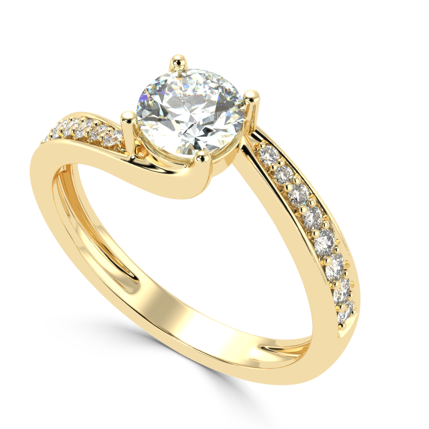 1.24 Carat G Color VS1 Clarity Diamond Studded Natural Diamond Ring.